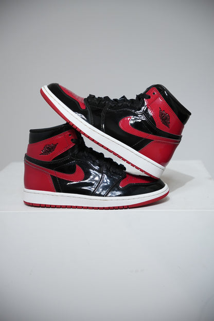 Jordan 1 High Patent Bred (Taille 39)