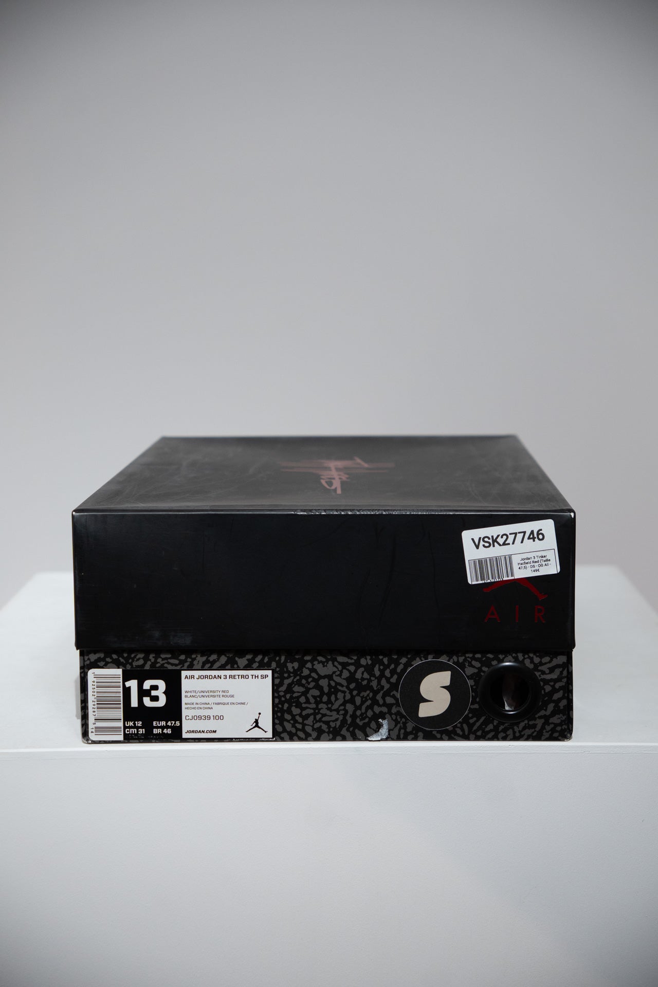 Jordan 3 Tinker Hatfield Red (Taille 47,5)
