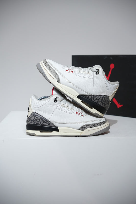 Jordan 3 White Cement Reimagined GS (Taille 37,5)