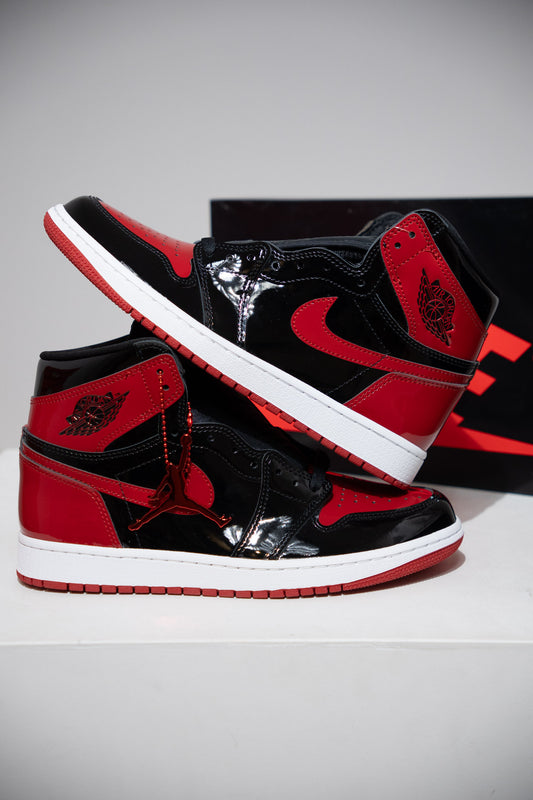 Jordan 1 High Patent Bred (Taille 42,5)
