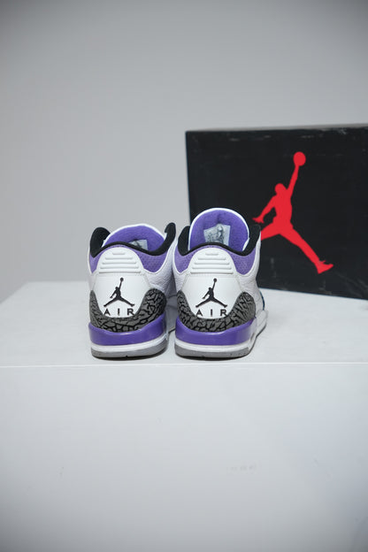 Jordan 3 Dark Iris GS (Taille 38)