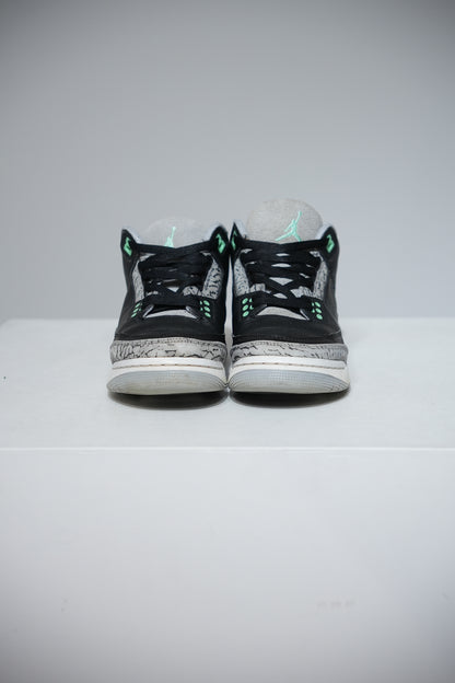 Jordan 3 Green Glow GS (Taille 38)