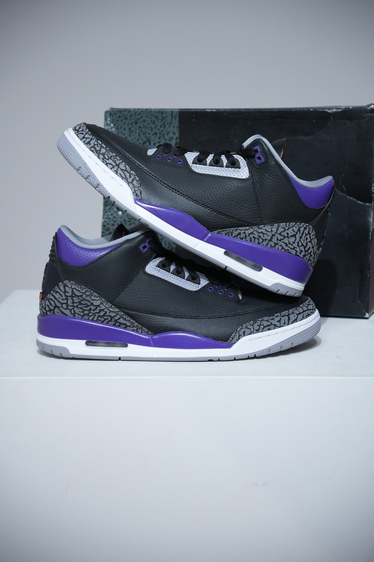 Jordan 3 Court Purple (Taille 45,5)