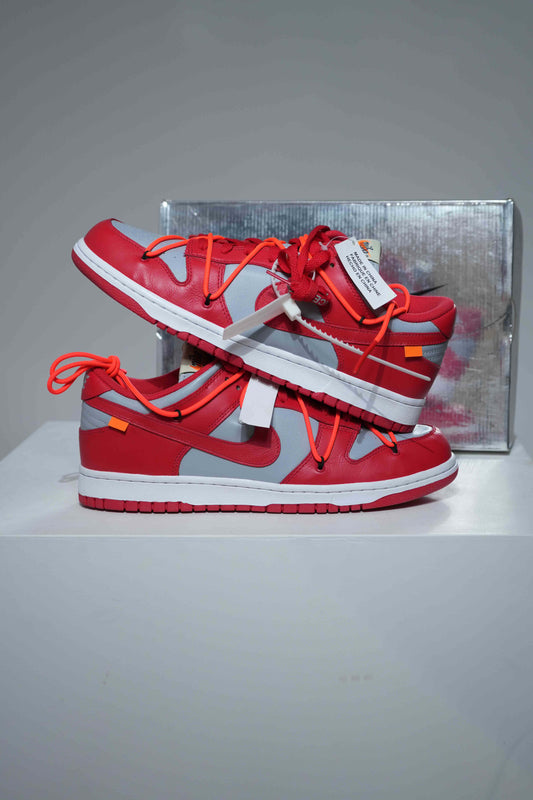 Dunk Low Off-White University Red (Taille 38)