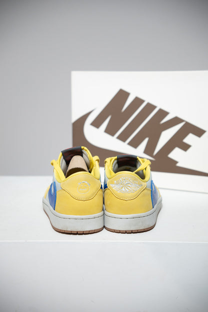 Jordan 1 Low Travis Scott Canary Yellow (Taille 44)