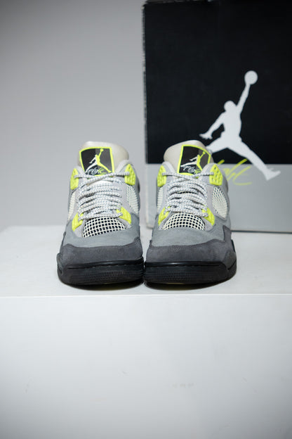 Jordan 4 Neon Green (Taille 45)
