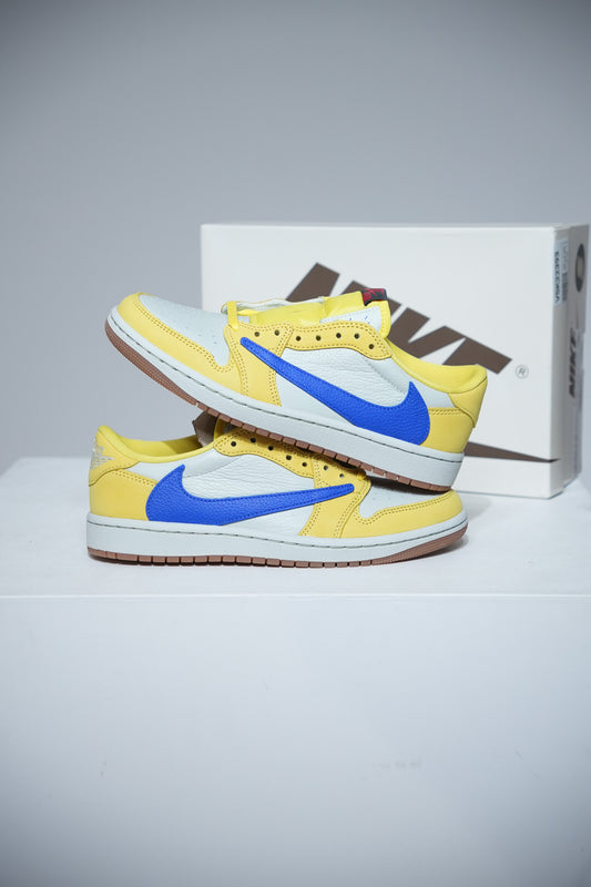 Jordan 1 Low Travis Scott Canary Yellow (Taille 47)