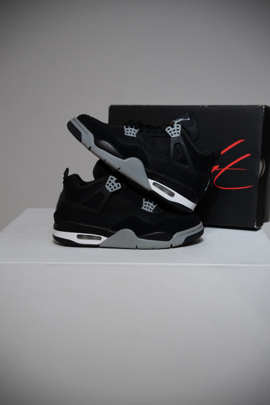 Jordan 4 Black Canvas (Taille 38,5)