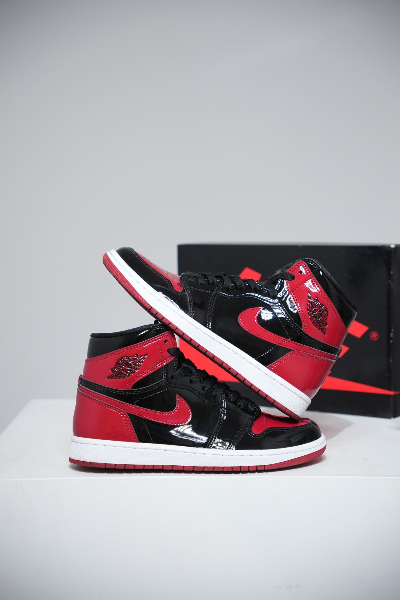 Jordan 1 High Patent Bred (Taille 40,5)