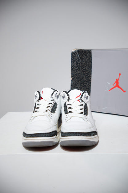Jordan 3 White Cement Grey (Taille 44)
