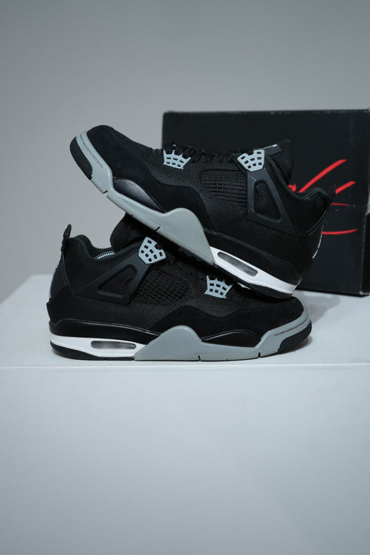 Jordan 4 Black Canvas (Taille 41)
