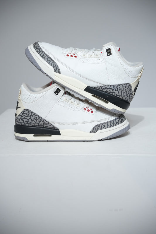 Jordan 3 White Cement Reimagined GS (Taille 37,5)