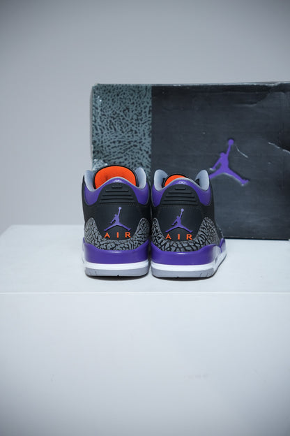 Jordan 3 Court Purple (Taille 45,5)