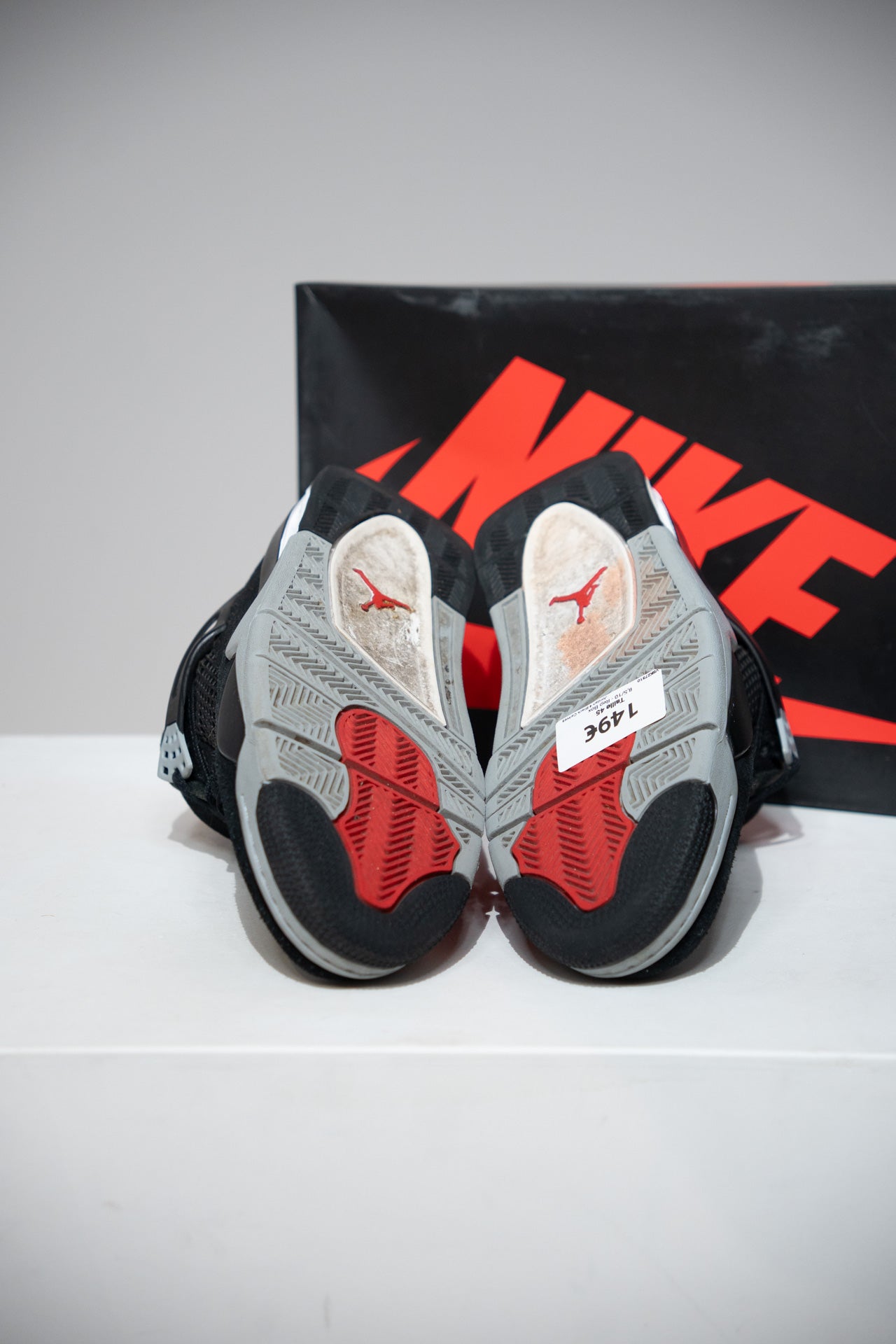 Jordan 4 Black Canvas (Taille 45)