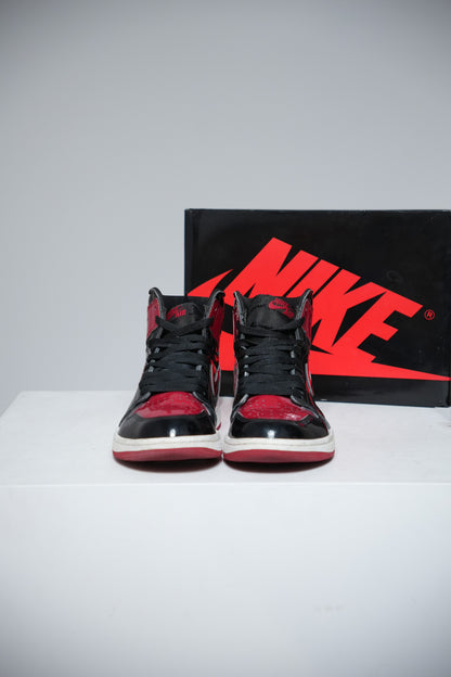 Jordan 1 High Patent Bred (Taille 42)