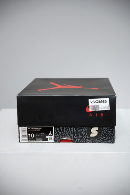 Jordan 3 Black Cement Reimagined (Taille 44)