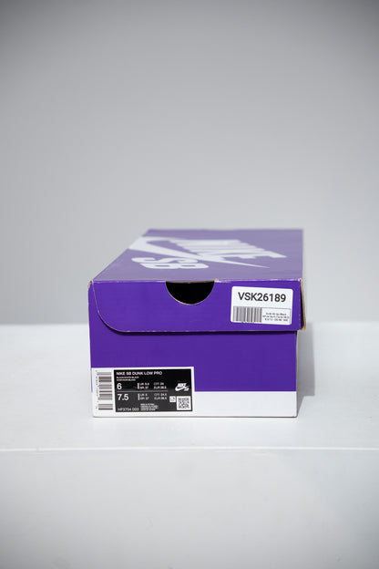 Dunk Sb Iso Black White Gum (Taille 38,5)