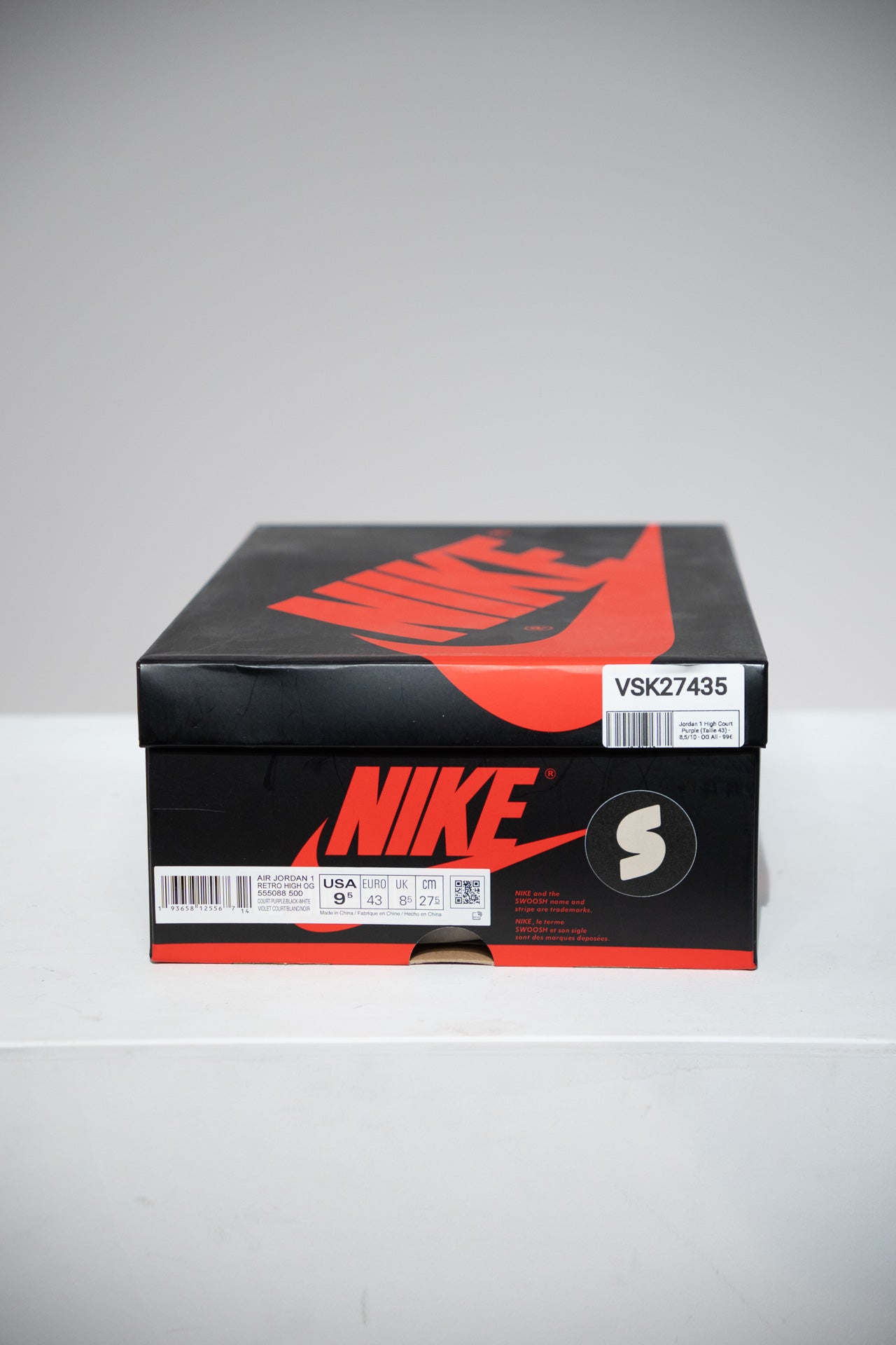 Jordan 1 High Court Purple (Taille 43)