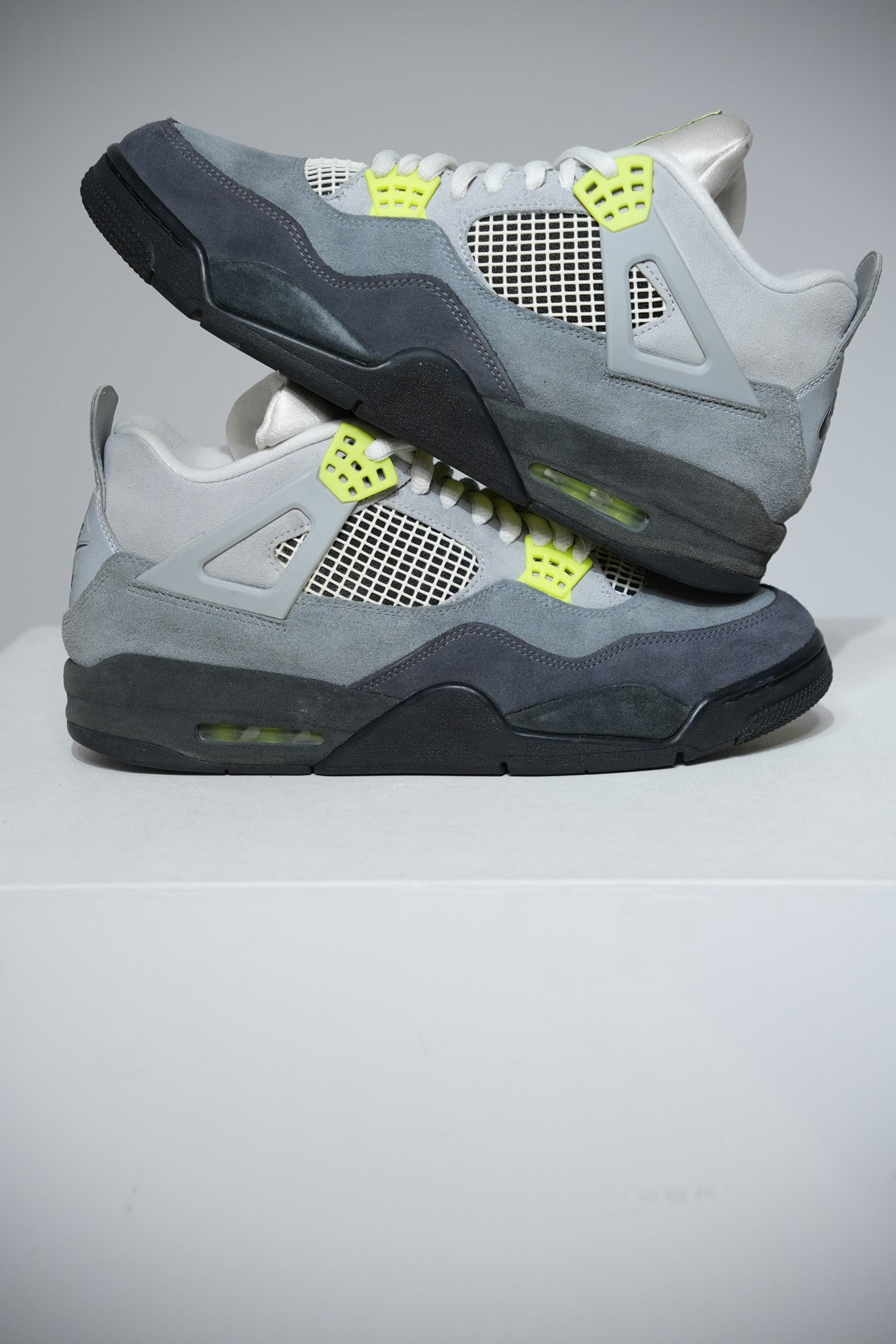 Jordan 4 Neon Green (Taille 46)