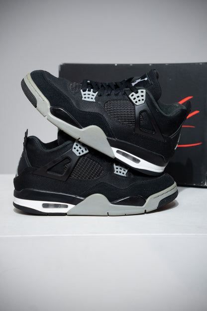 Jordan 4 Black Canvas (Taille 42,5)