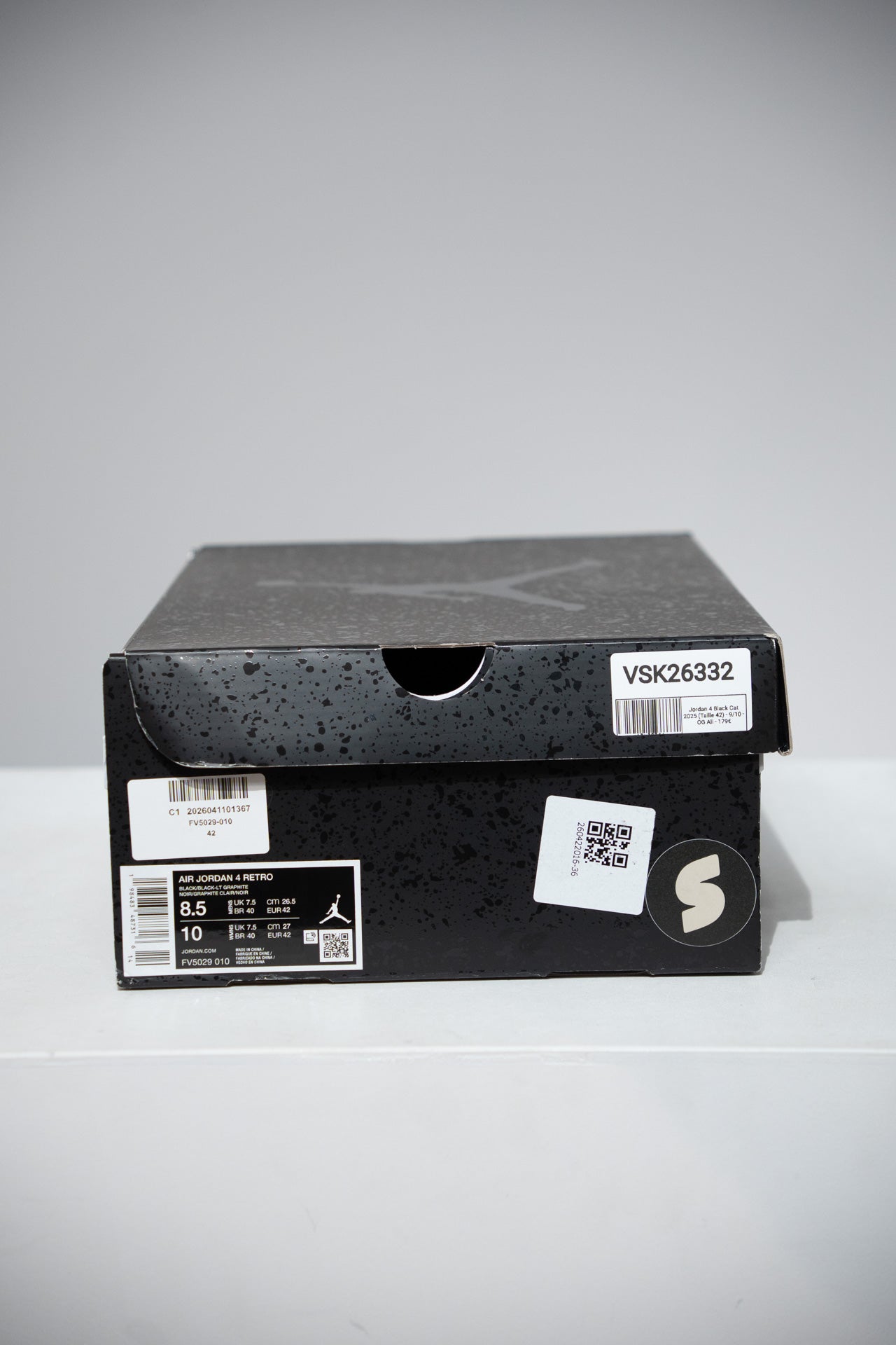 Jordan 4 Black Cat 2025 (Taille 42)