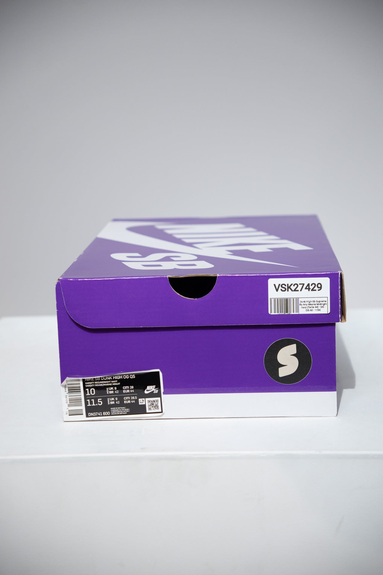 Dunk High Sb Supreme By Any Means Midnight navy (Taille 44)
