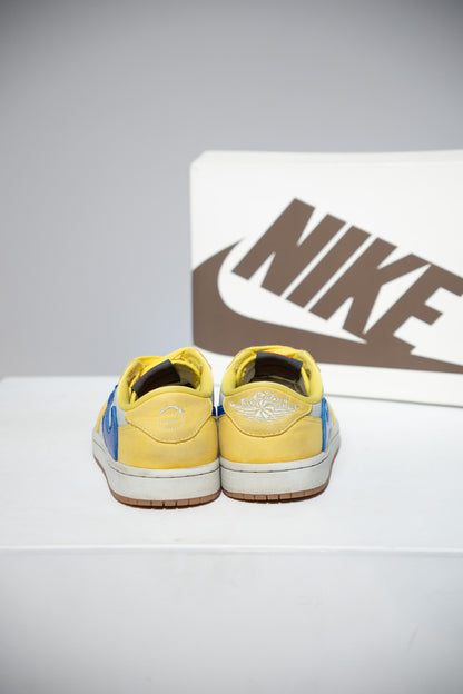Jordan 1 Low Travis Scott Canary Yellow (Taille 38)