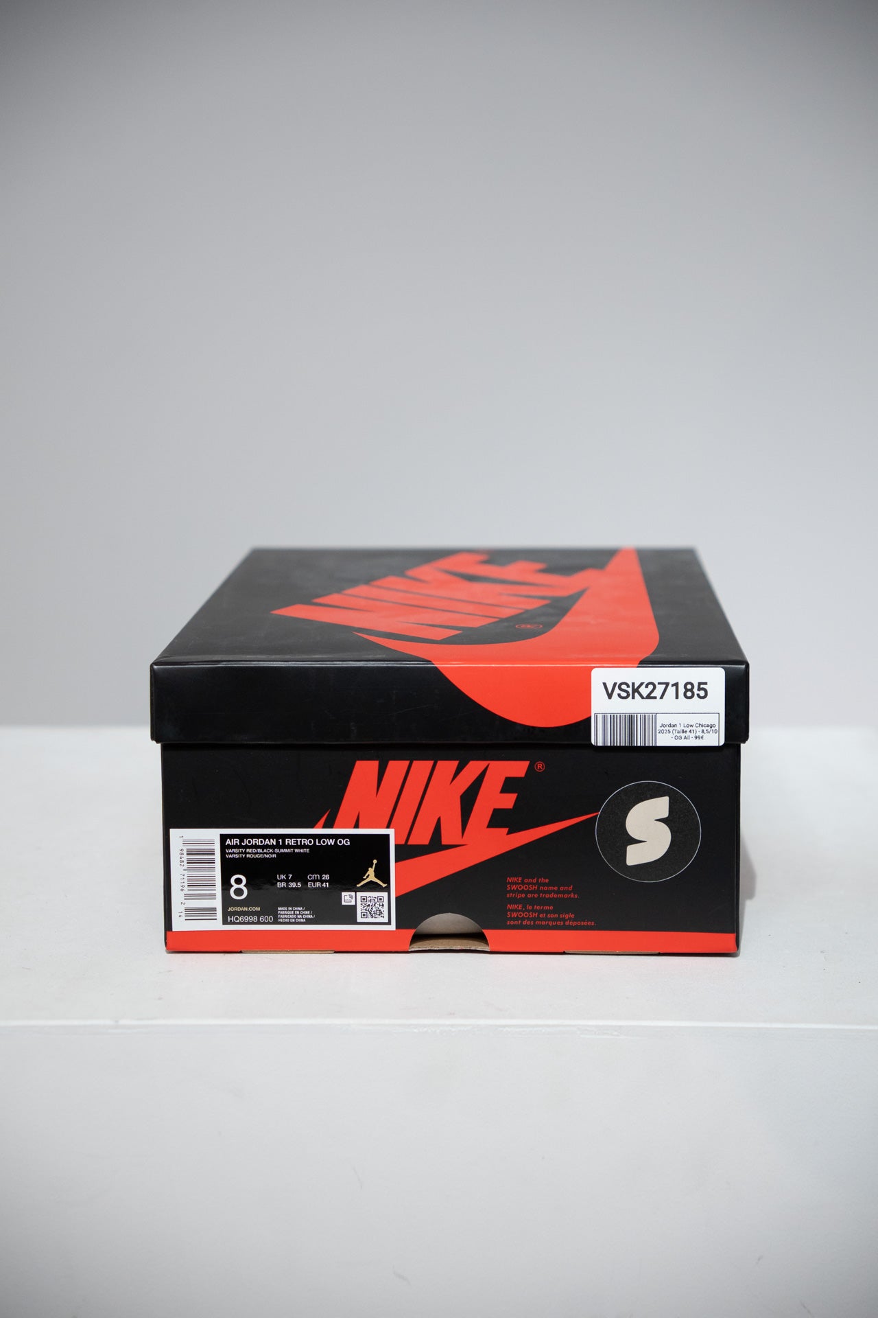 Jordan 1 Low Chicago 2025 (Taille 41)