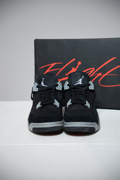 Jordan 4 Black Canvas (Taille 41)