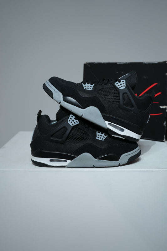 Jordan 4 Black Canvas (Taille 40,5)