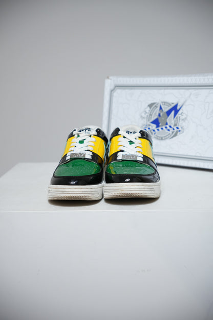 Bapesta Color Block Black Yellow Green (Taille 44)
