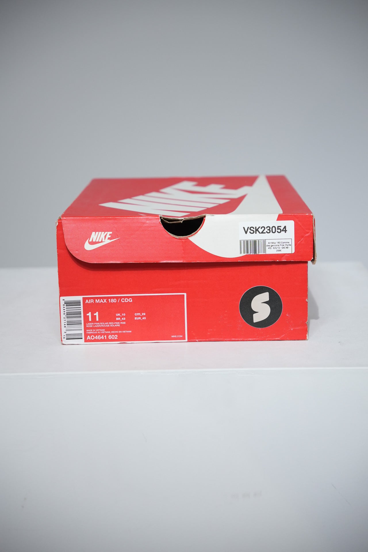 Air Max 180 Comme des garcons Pink (Taille 45)