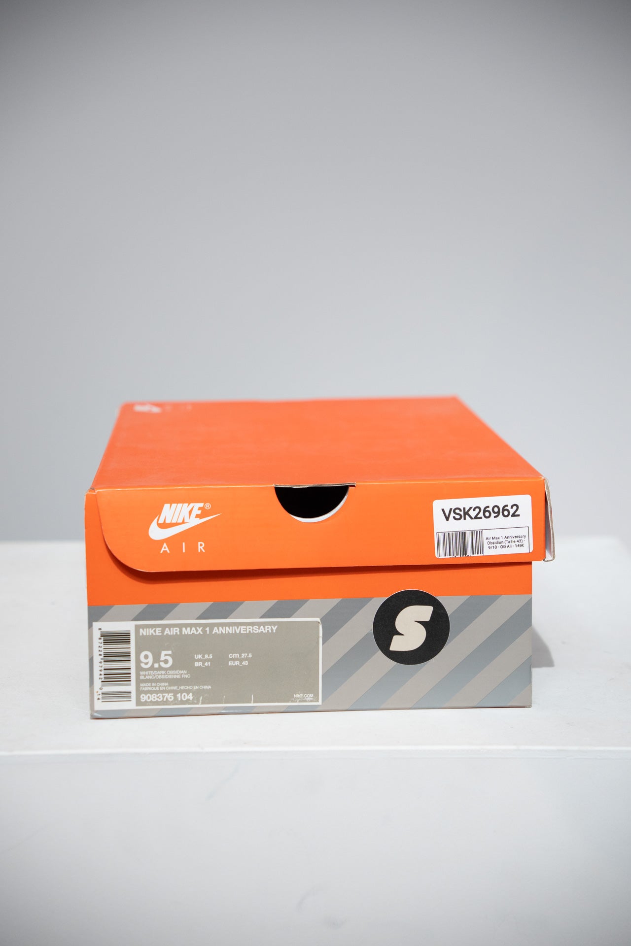 Air Max 1 Anniversary Obsidian (Taille 43)