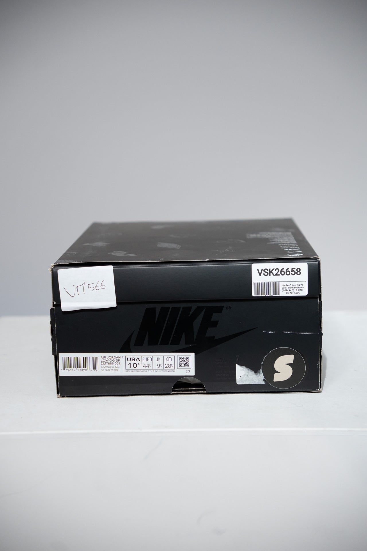 Jordan 1 Low Travis Scott Black Phantom (Taille 44,5)
