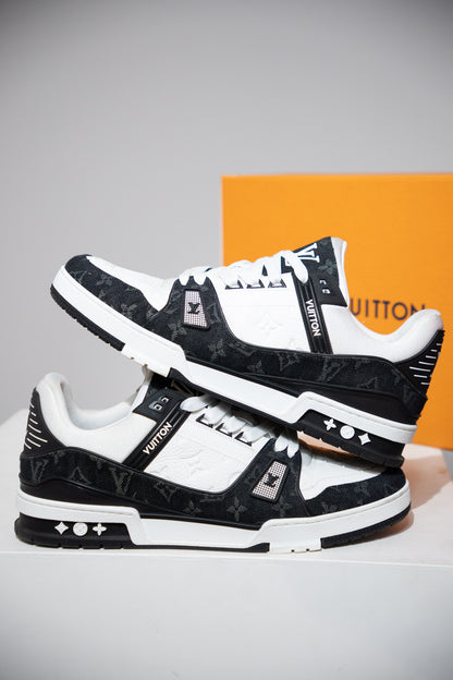 Louis Vuitton Trainer Denim Black (Taille 47 (11IT))