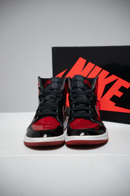 Jordan 1 High Patent Bred (Taille 42,5)