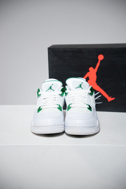 Jordan 4 Metallic Green GS (Taille 38,5)