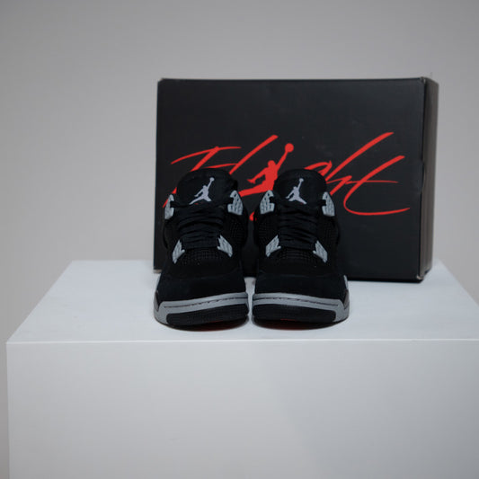 Jordan 4 Black Canvas (Taille 45)