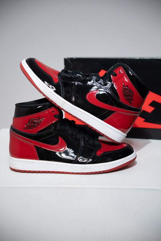 Jordan 1 High Patent Bred (Taille 42,5)