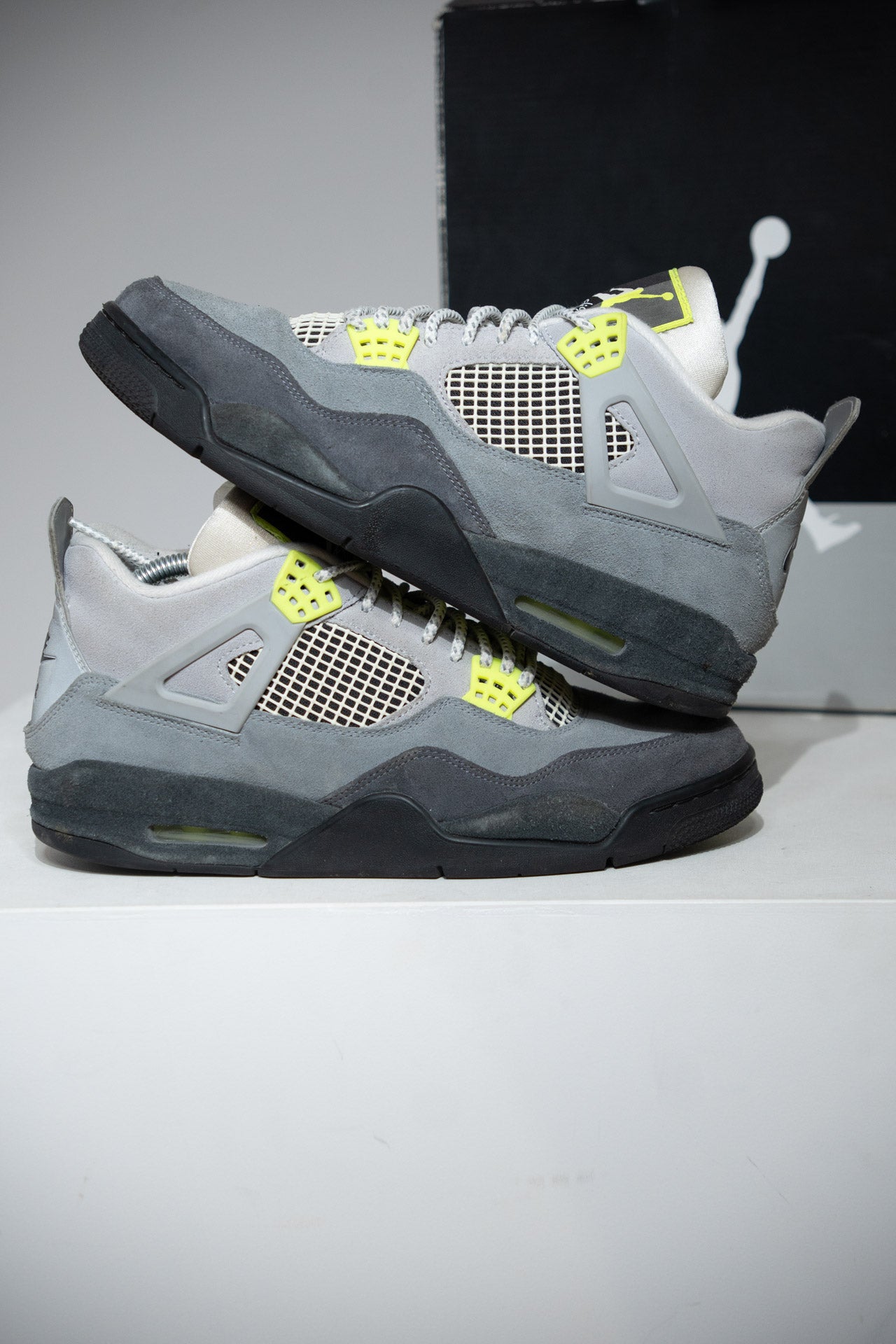 Jordan 4 Neon Green (Taille 45)