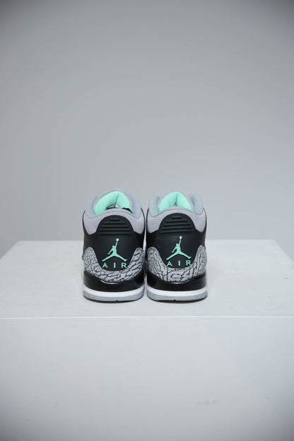 Jordan 3 Green Glow GS (Taille 40)