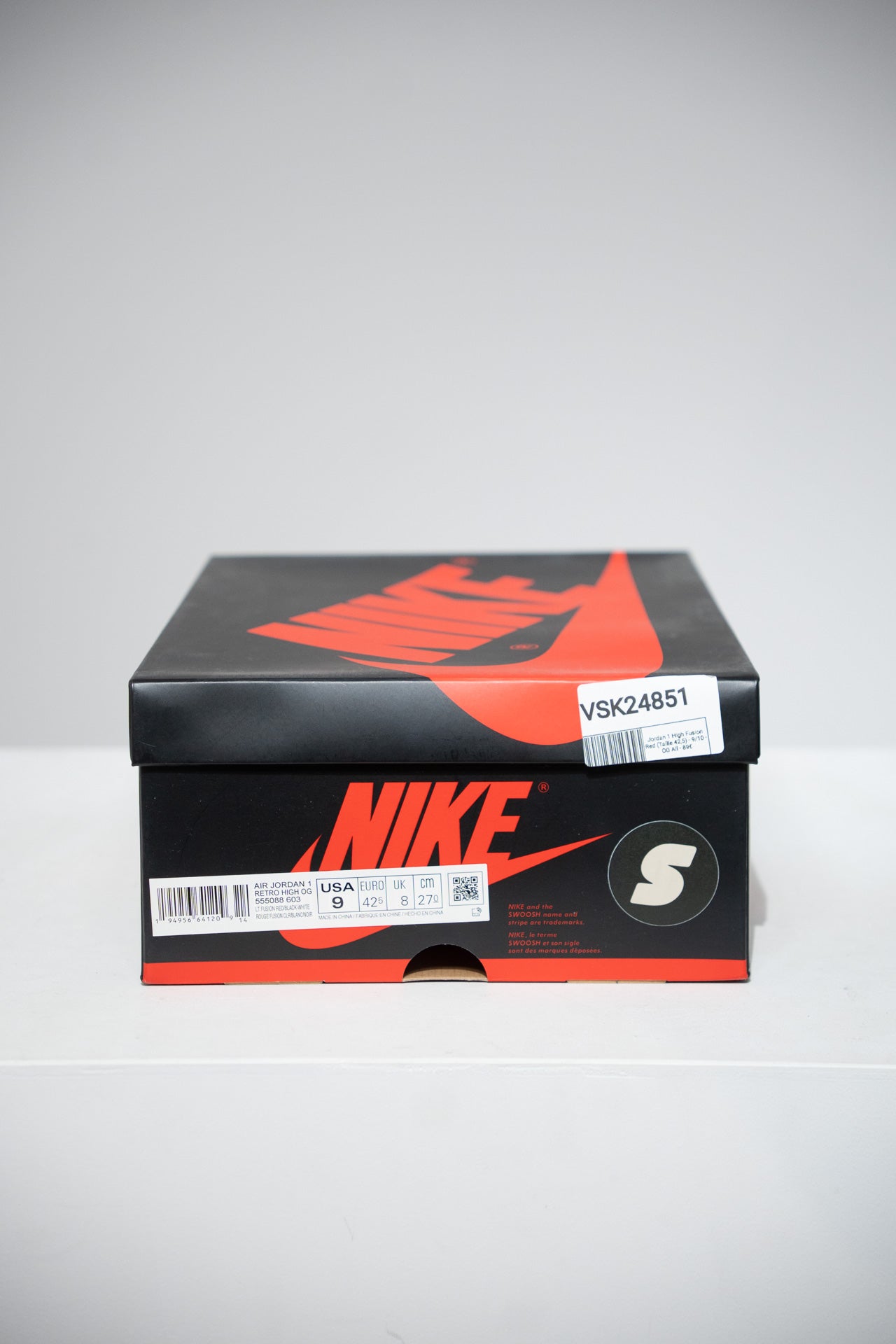 Jordan 1 High Fusion Red (Taille 42,5)