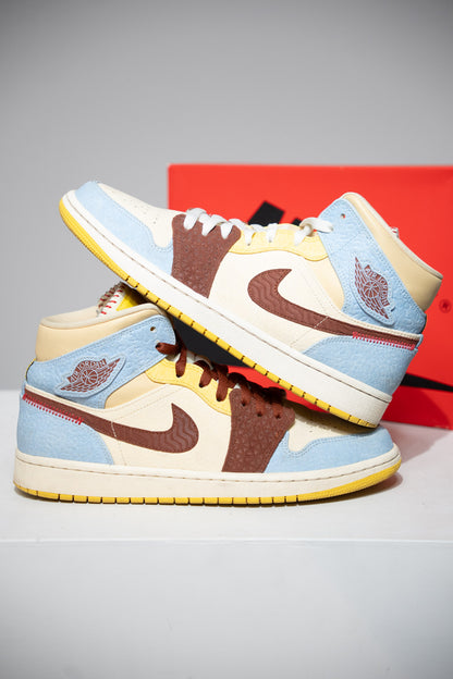 Jordan 1 Mid Maison Château Rouge (Taille 42,5)