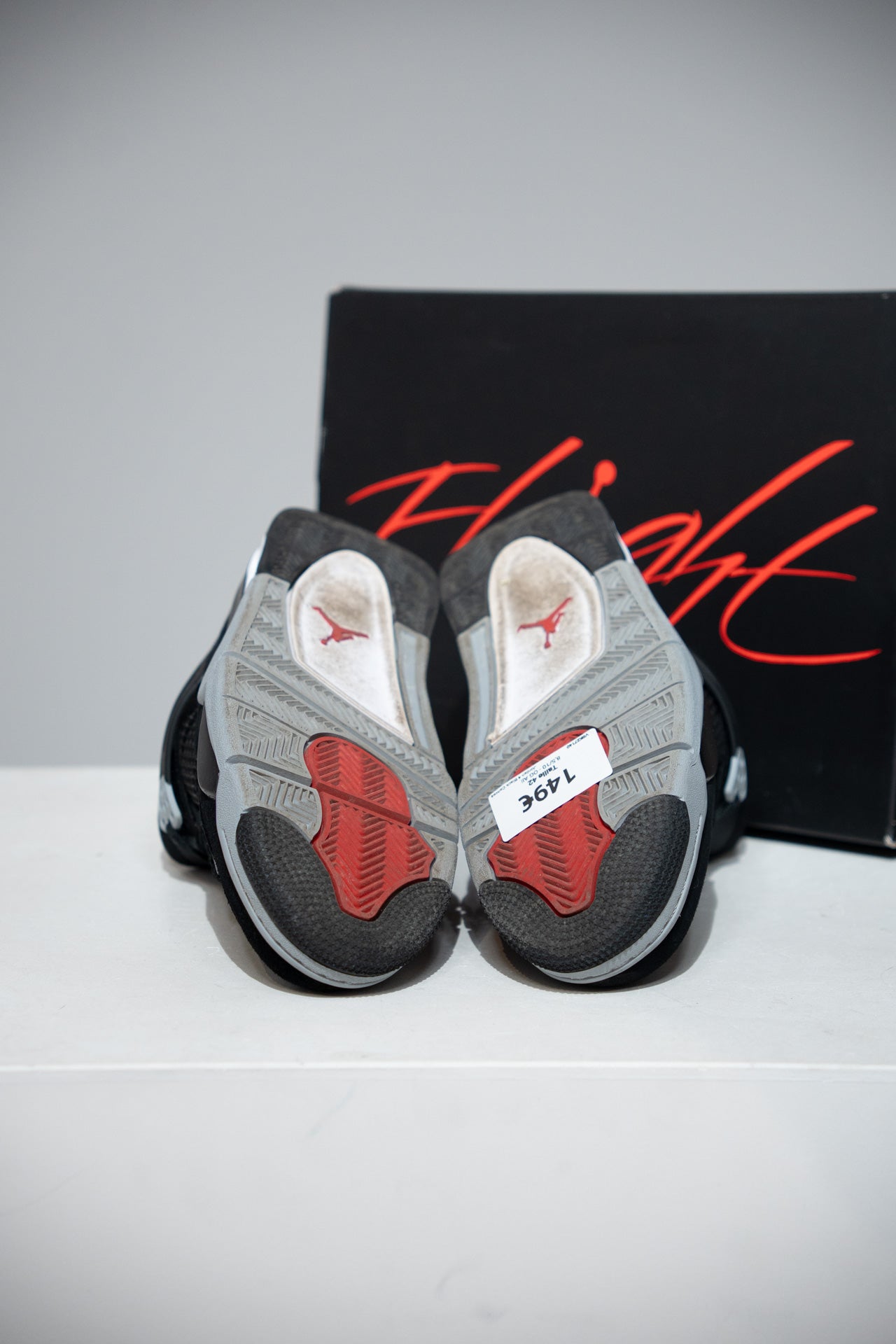 Jordan 4 Black Canvas (Taille 42)