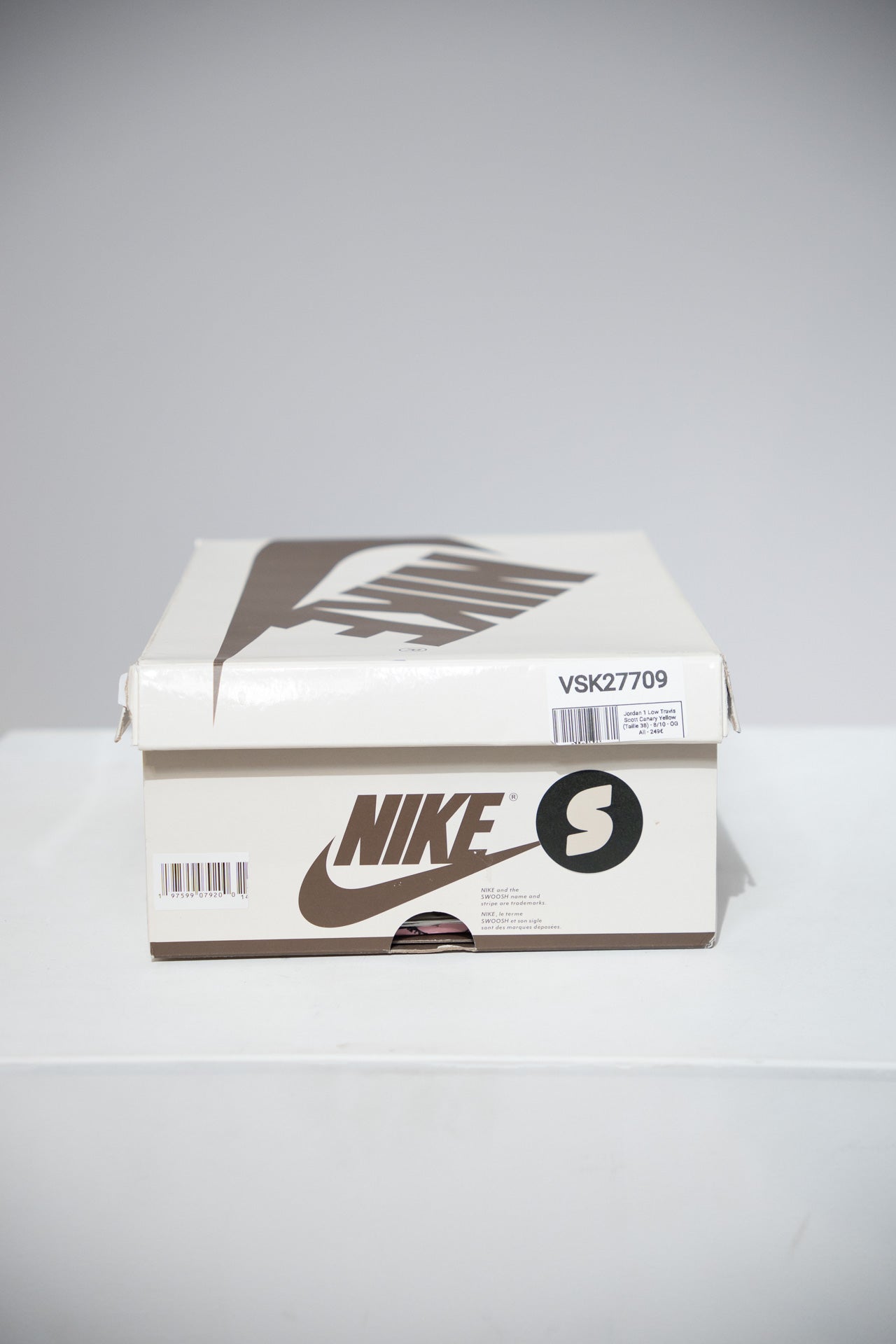 Jordan 1 Low Travis Scott Canary Yellow (Taille 38)