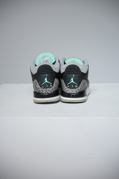 Jordan 3 Green Glow GS (Taille 38)