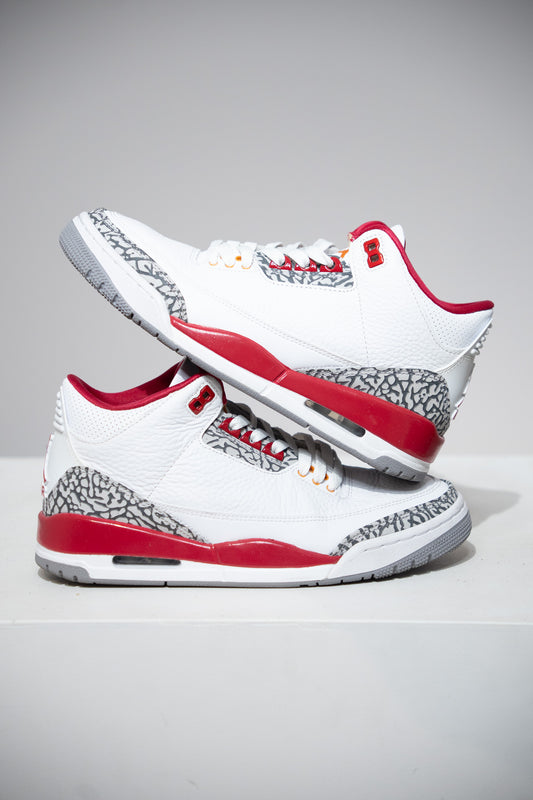 Jordan 3 Cardinal Red (Taille 40,5)