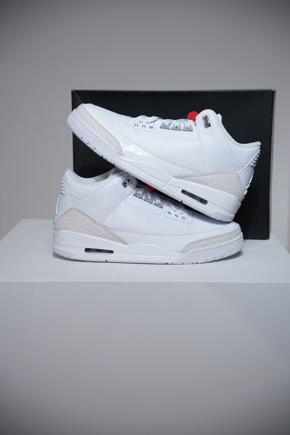 Jordan 3 Pure White (Taille 45)
