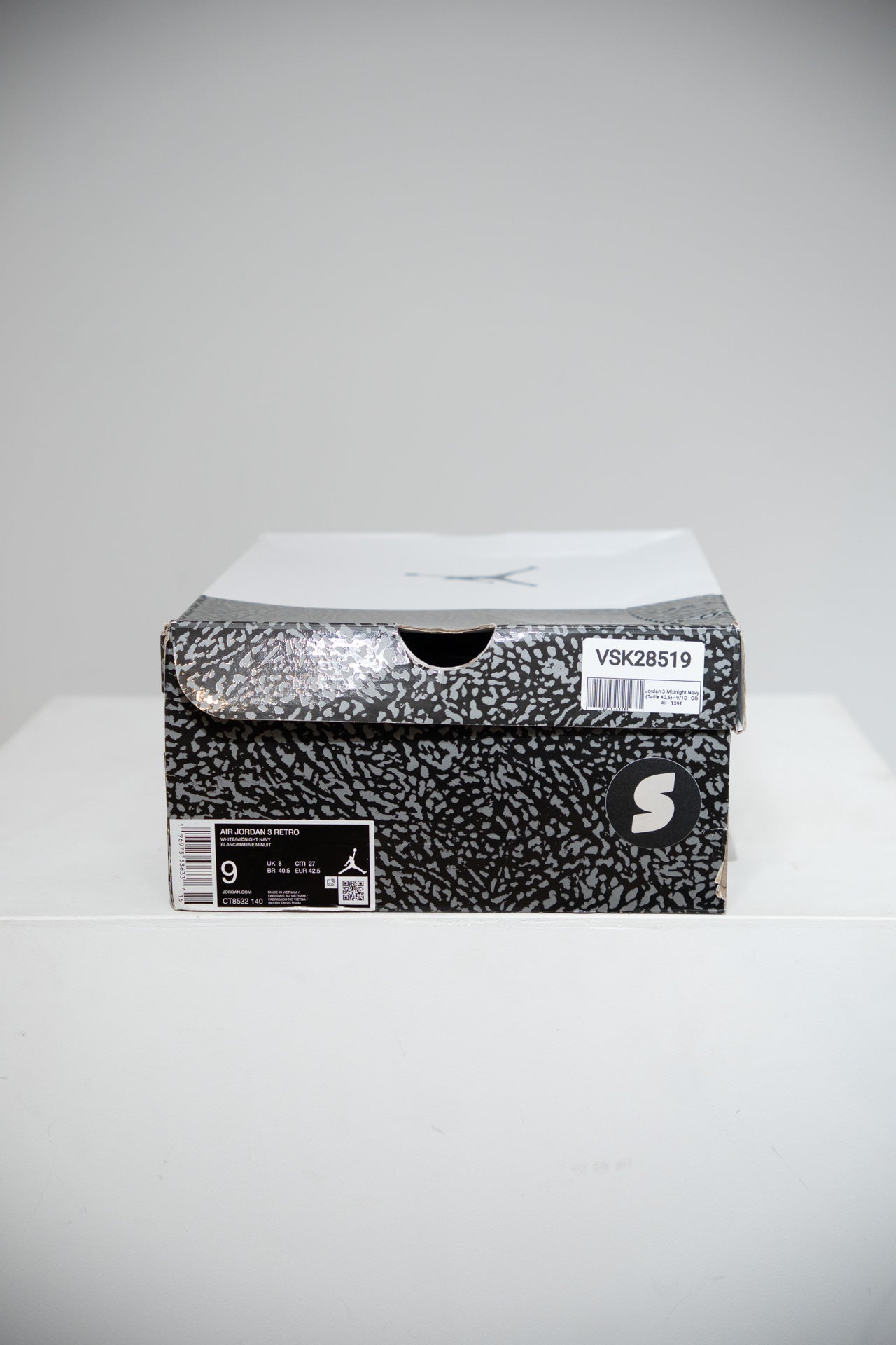 Jordan 3 Midnight Navy (Taille 42,5)