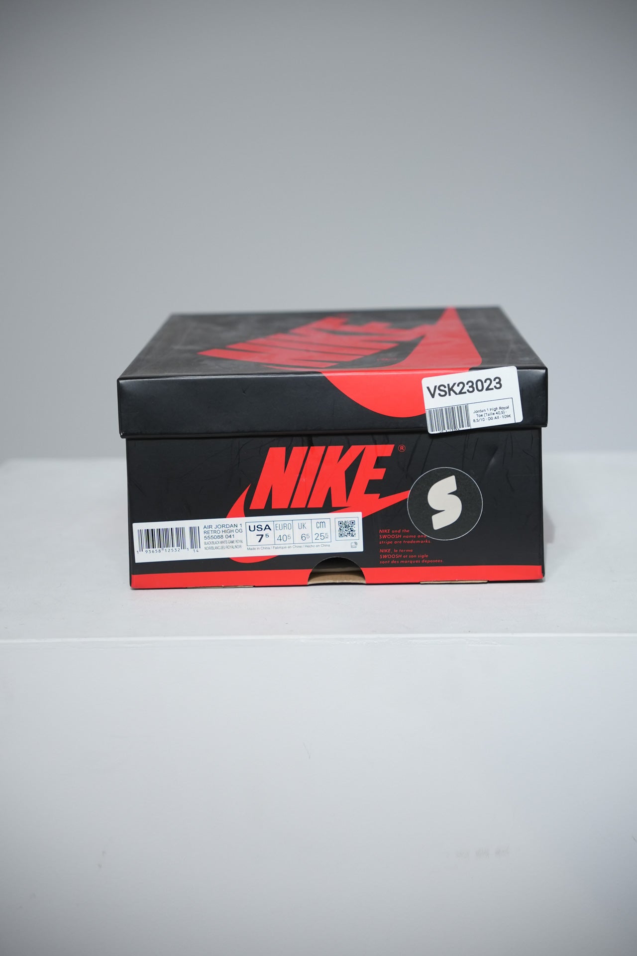 Jordan 1 High Royal Toe (Taille 40,5)